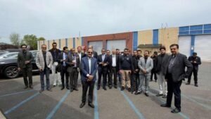 Members of the Rice Exporters Association of Pakistan (REAP) delegation inspecting a distribution warehouse in New Jersey during their official trade visit to the United States.