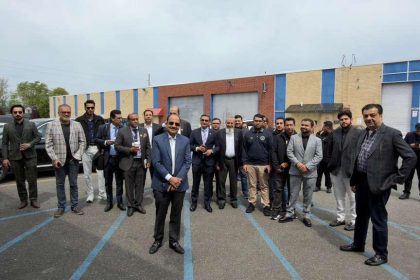 Members of the Rice Exporters Association of Pakistan (REAP) delegation inspecting a distribution warehouse in New Jersey during their official trade visit to the United States.